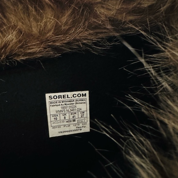 Sorel Brown and Black Fur-Trimmed Boots - Picture 5 of 6